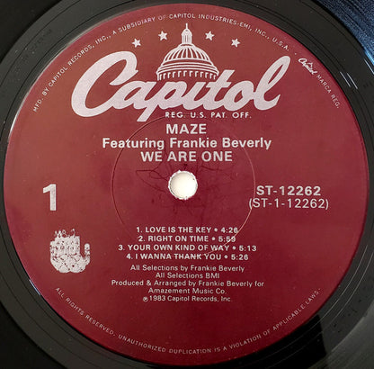 Maze Featuring Frankie Beverly - We Are One - LP 3