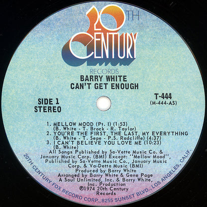 Barry White - Can't Get Enough - LP 3