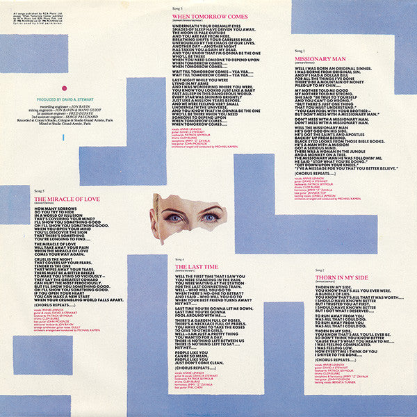 Eurythmics - Revenge - LP 3