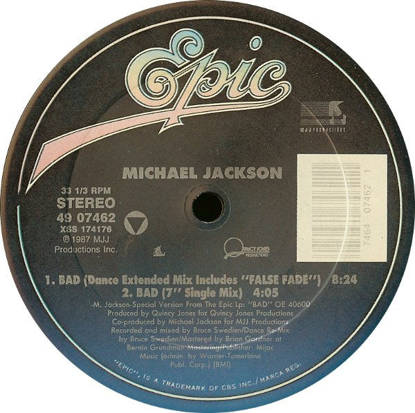 Michael Jackson - Bad - 12" 3