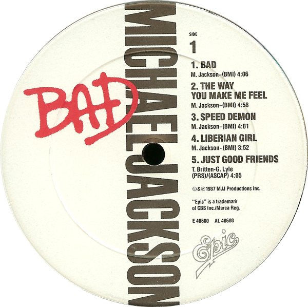 Michael Jackson - Bad - LP 4