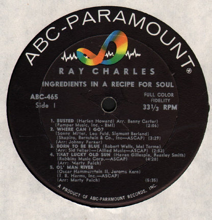 Ray Charles - Ingredients In A Recipe For Soul - LP 4