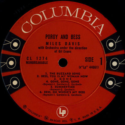 Miles Davis - Porgy And Bess - LP 3