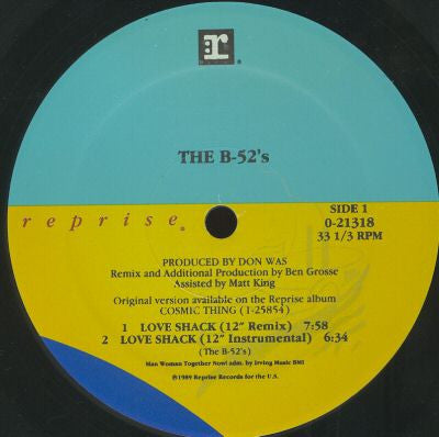 The B-52's - Love Shack - 12" 3