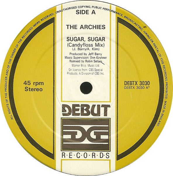 The Archies - Sugar, Sugar (Special Extended Candyfloss Mix) - 12" 3