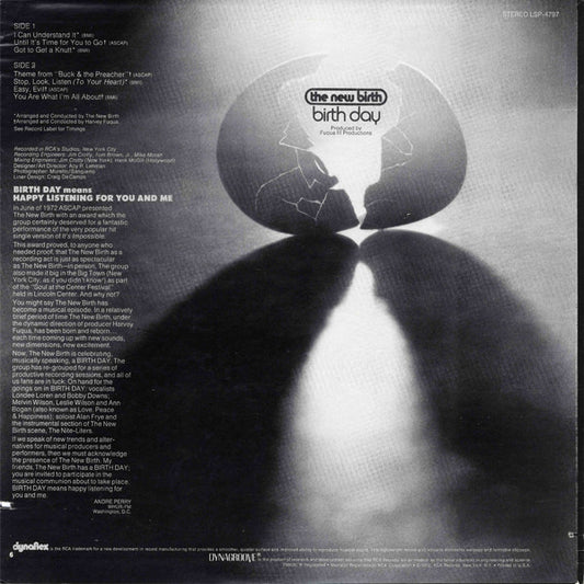 The New Birth* - Birth Day - Vinyl, LP, Album, Stereo 2