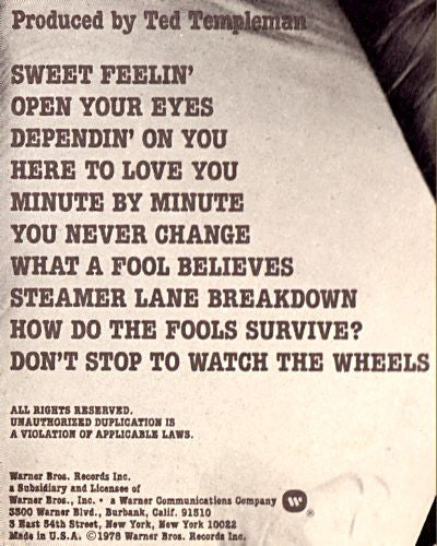 The Doobie Brothers - Minute By Minute - LP 3