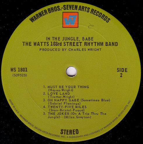 The Watts 103rd Street Rhythm Band - In The Jungle, Babe - LP 4