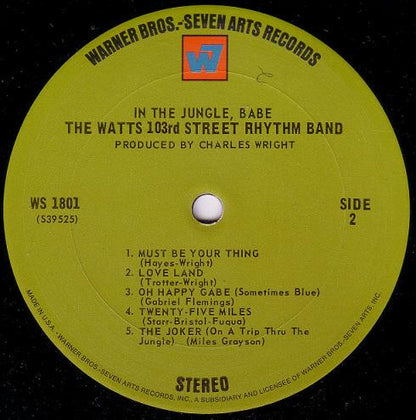 The Watts 103rd Street Rhythm Band - In The Jungle, Babe - LP 4