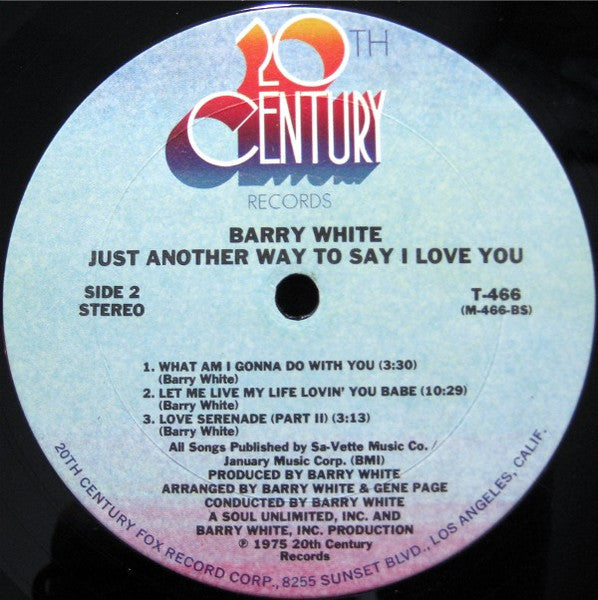 Barry White - Just Another Way To Say I Love You - LP 4