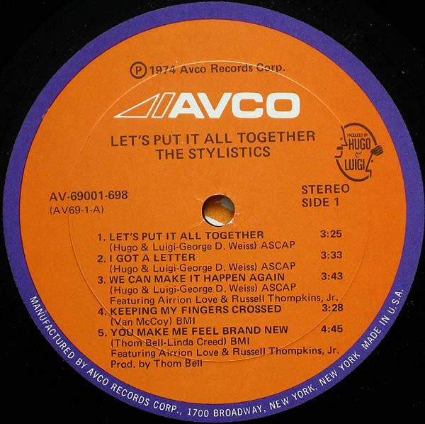 The Stylistics - Let's Put It All Together - LP 3