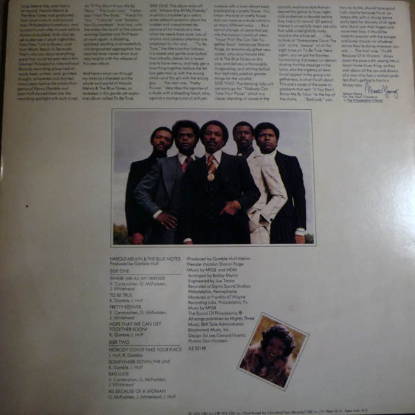 Harold Melvin & The Blue Notes Featuring Theodore Pendergrass - To Be True - LP 2