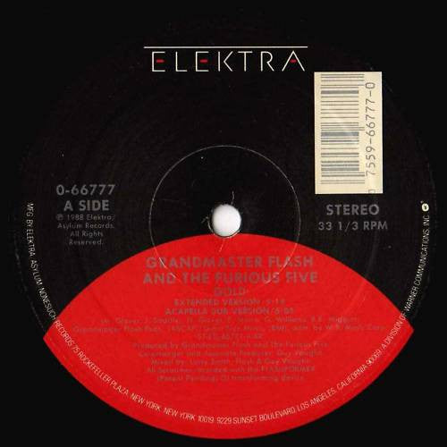 Grandmaster Flash And The Furious Five - Gold - 12" 4