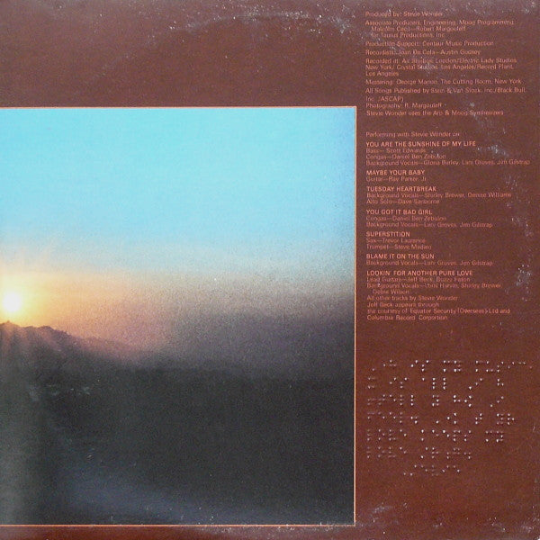 Stevie Wonder - Talking Book - LP 3