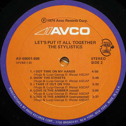 The Stylistics - Let's Put It All Together - LP 4