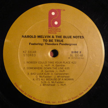 Harold Melvin & The Blue Notes Featuring Theodore Pendergrass - To Be True - LP 4