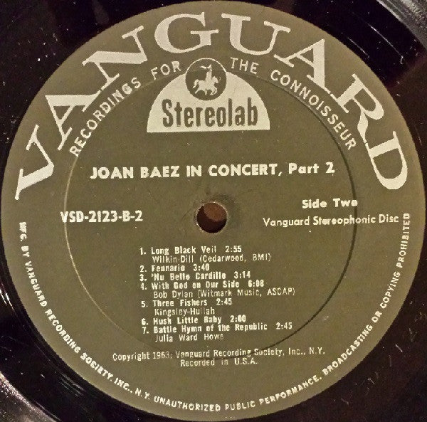 Joan Baez - In Concert Part 2 - LP 4