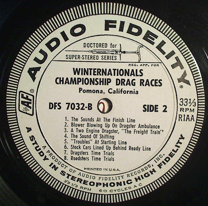 No Artist - Winternationals 1964 Championship Drag Races Pomona - Vinyl, LP, Stereo 4