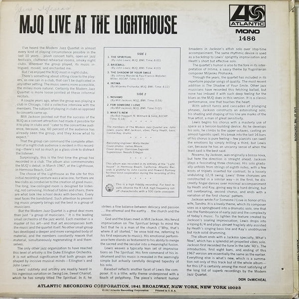MJQ - Live At The Lighthouse - LP 2