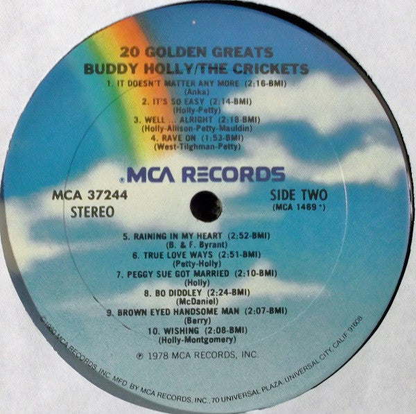Buddy Holly / The Crickets - 20 Golden Greats - LP 4