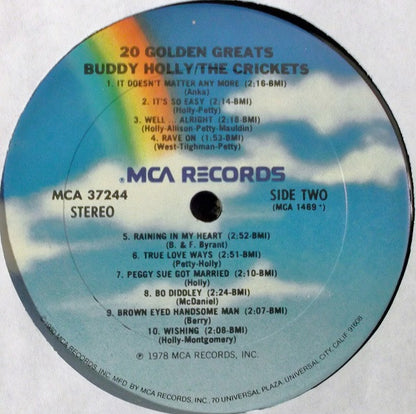 Buddy Holly / The Crickets - 20 Golden Greats - LP 4