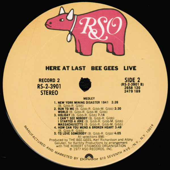 Bee Gees - Here At Last...Bee Gees...Live - LP 5