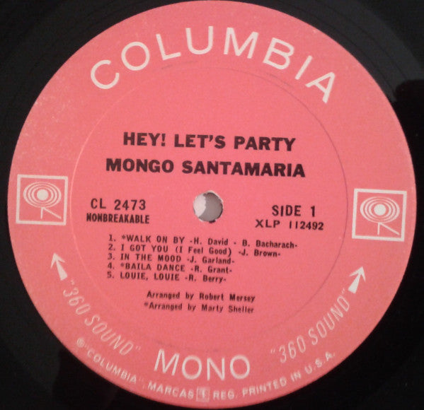 Mongo Santamaria - Hey! Let's Party - LP 3