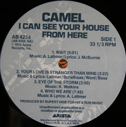 Camel - I Can See Your House From Here - LP 3