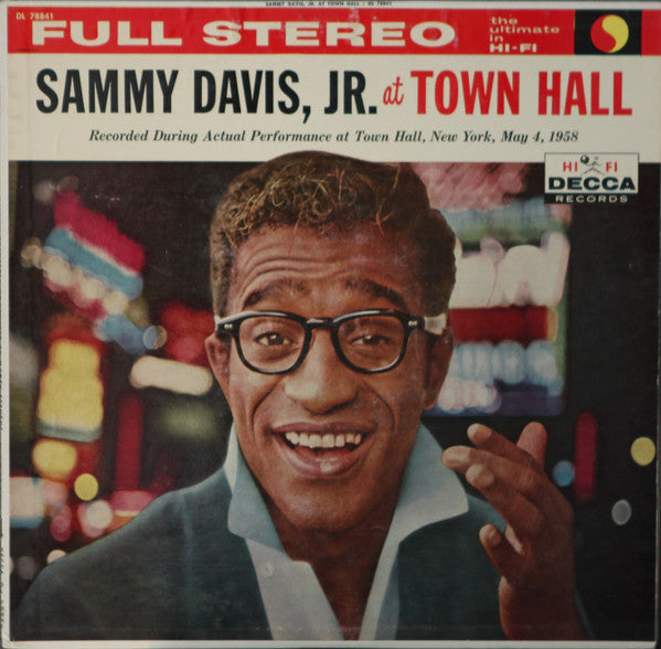 Sammy Davis Jr. - At Town Hall - VINTAGE vinyl record for sale