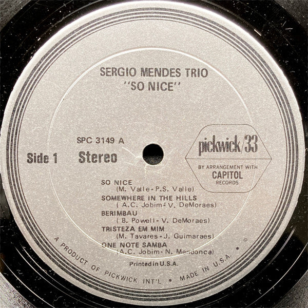 The Sergio Mendes Trio - So Nice - LP 3