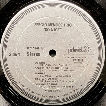 The Sergio Mendes Trio - So Nice - LP 3
