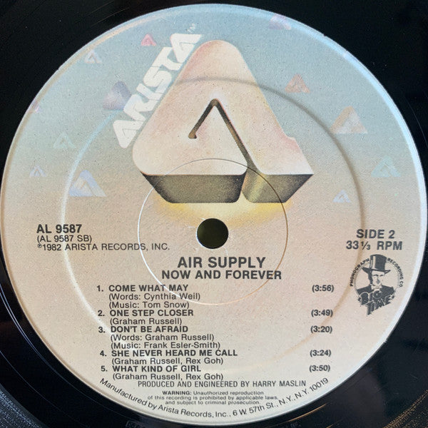 Air Supply - Now And Forever - LP 4