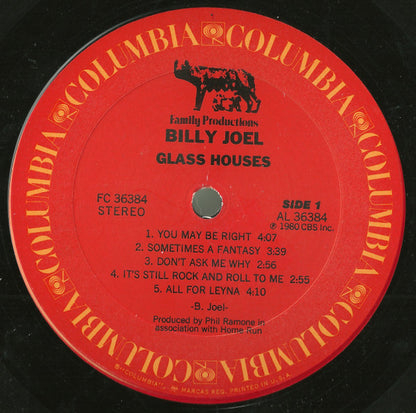 Billy Joel - Glass Houses - LP 3