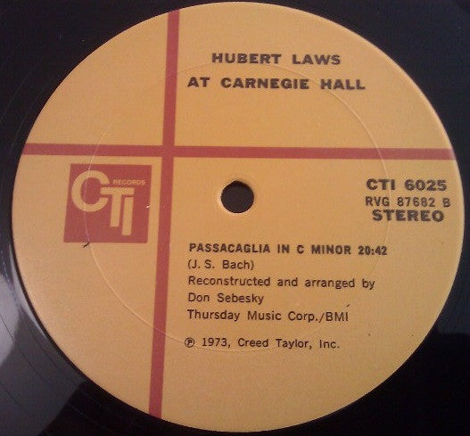 Hubert Laws - Carnegie Hall - LP 5
