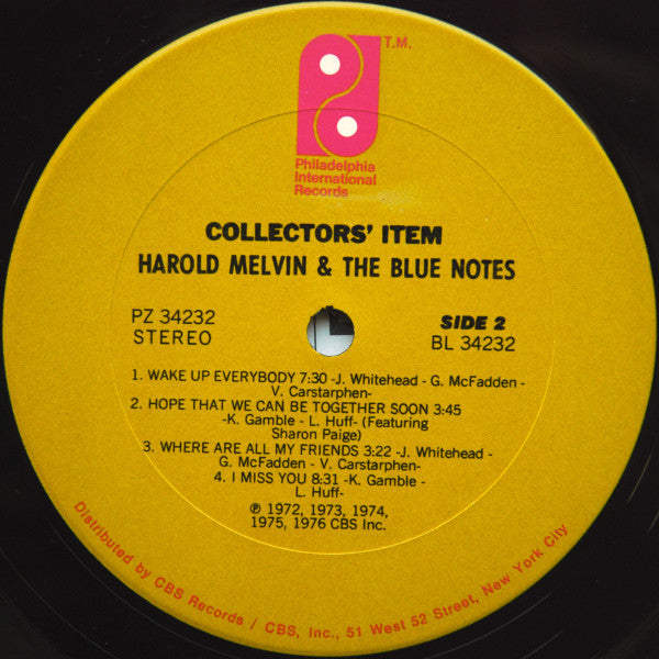 Harold Melvin & The Blue Notes - Collectors' Item - LP 4