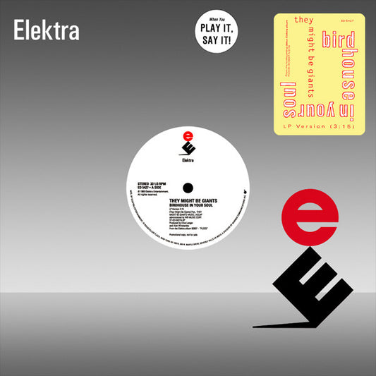 They Might Be Giants - Birdhouse In Your Soul - 12" Single