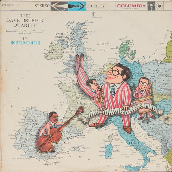 The Dave Brubeck Quartet - The Dave Brubeck Quartet In Europe - LP
