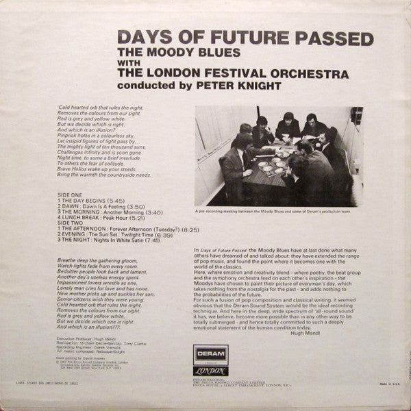 The Moody Blues With The London Festival Orchestra Conducted By Peter Knight - Days Of Future Passed - LP 2