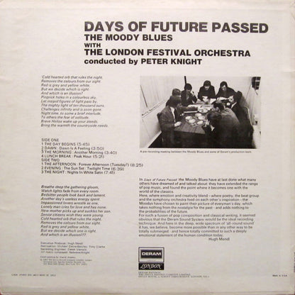 The Moody Blues With The London Festival Orchestra Conducted By Peter Knight - Days Of Future Passed - LP 2