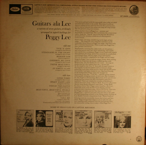 Peggy Lee - Guitars Ala Lee - Vinyl, LP, Album, Stereo 2