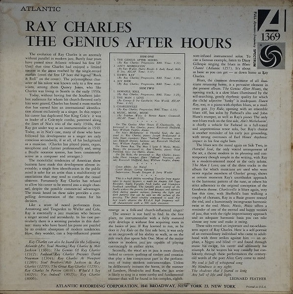 Ray Charles - The Genius After Hours - LP 2