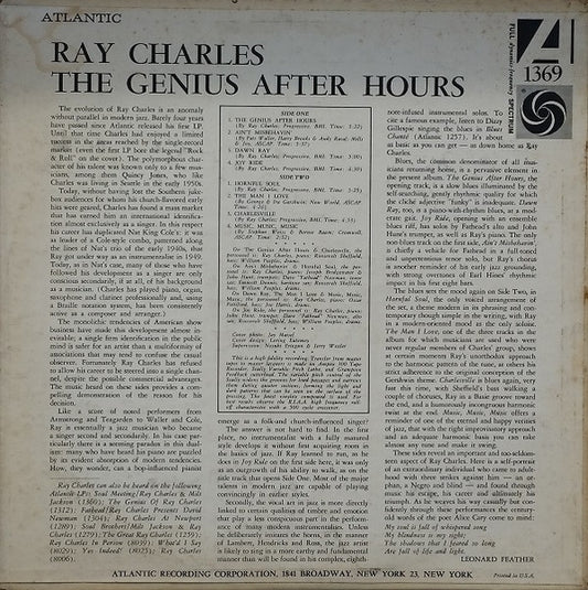 Ray Charles - The Genius After Hours - LP 2