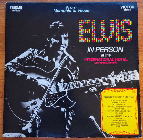 Elvis Presley - From Memphis to Vegas - VINTAGE vinyl record for sale