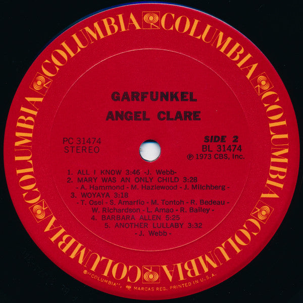 Garfunkel - Angel Clare - LP 4