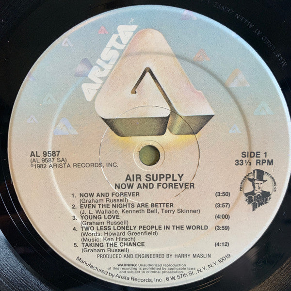 Air Supply - Now And Forever - LP 3