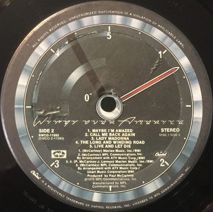 Wings - Wings Over America - LP 5