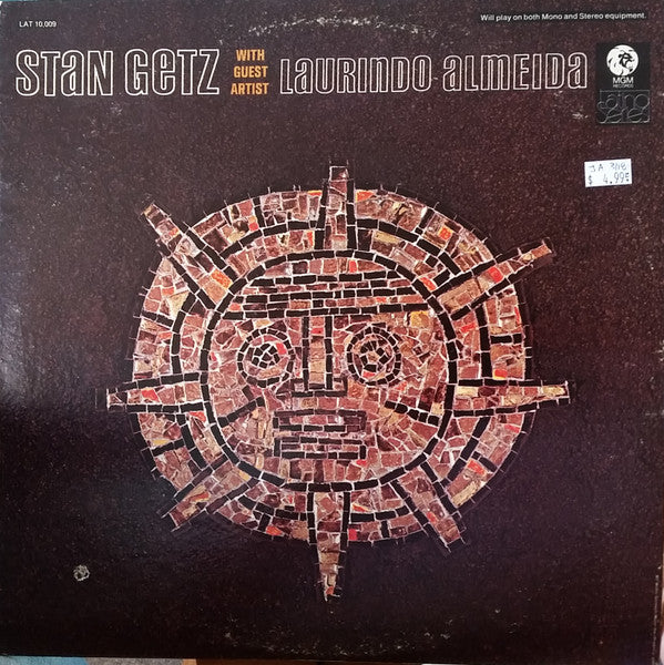 Stan Getz - With Guest Artist Laurindo Almeida - VINTAGE vinyl record for sale