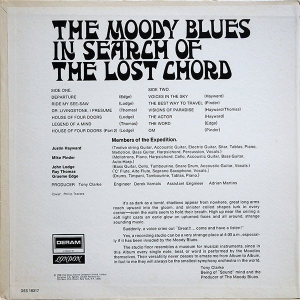 The Moody Blues - In Search Of The Lost Chord - LP 2