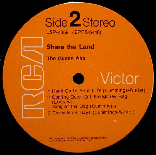 The Guess Who - Share The Land - LP 5