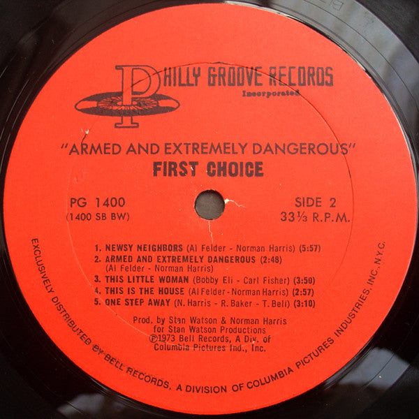 First Choice - Armed And Extremely Dangerous - LP 4